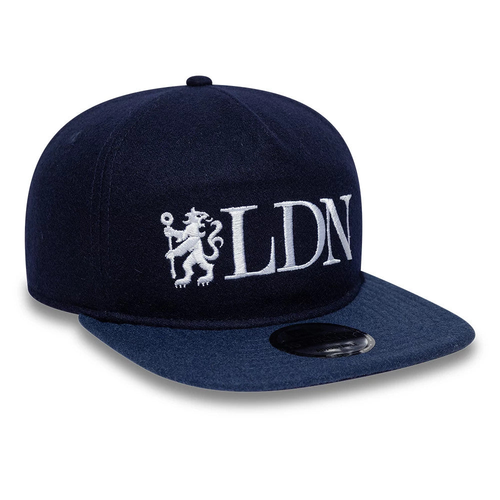 Pictured is this Chelsea FC London Wool 19TWENTY cap in navy. 3