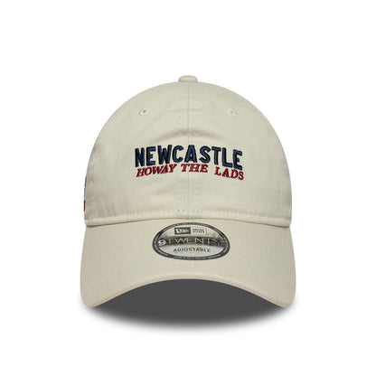Pictured is this Newcastle United FC Howay The Lads 9TWENTY cap in cream. 3