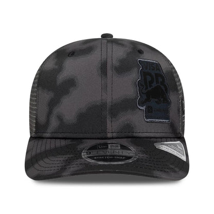 Pictured is this Visa Cash App Racing Bulls All Over 9SEVENTY Stretch Snap cap in black. 2