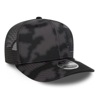 Pictured is this Visa Cash App Racing Bulls All Over 9SEVENTY Stretch Snap cap in black. 3