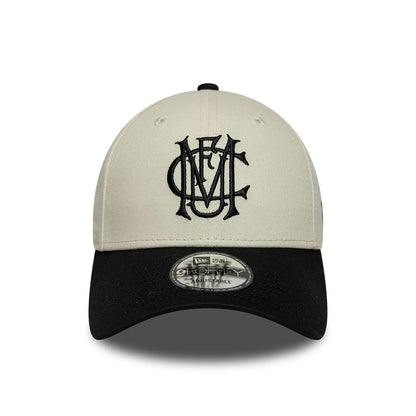 Pictured is this Manchester United FC Monogram 9FORTY cap in cream & black. 2