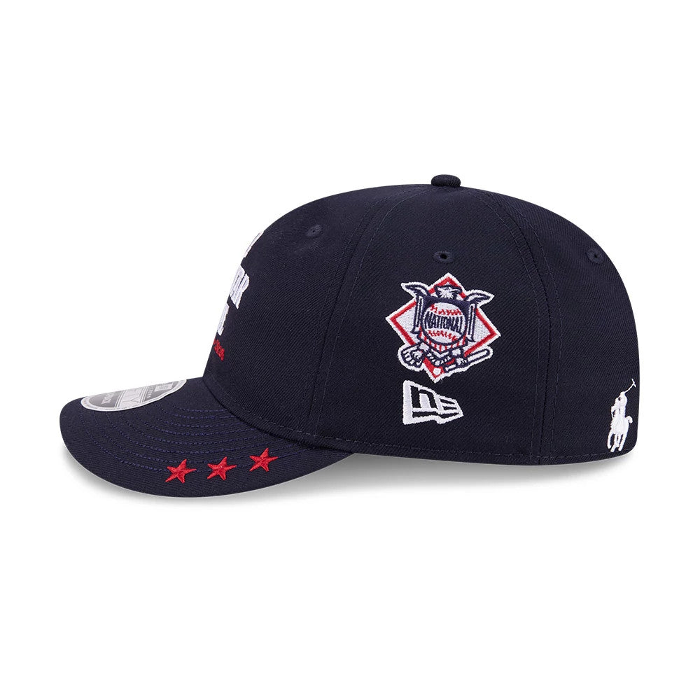 Pictured is this MLB X Ralph Lauren MLB All Star Game Logo Retro Crown 9FIFTY cap in navy. 4