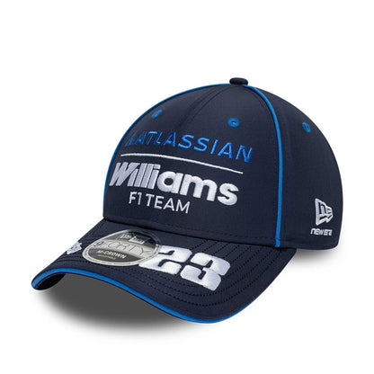 Pictured is this Atlassian Williams F1 Team Alex Albon 9FORTY M-Crown Adjustable cap in navy. 4