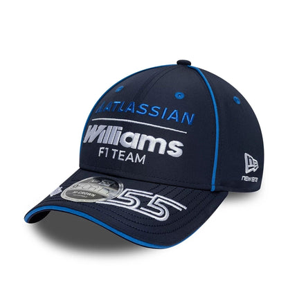 Pictured is this Atlassian Williams F1 Team Carlos Sainz 9FORTY M-Crown Adjustable cap in navy. 4