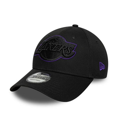 Pictured is this NBA Outline LA Lakers 9FORTY cap in black. 1