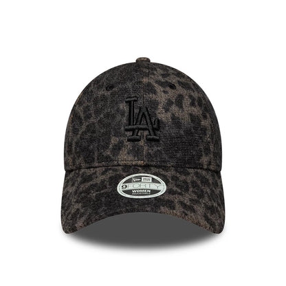 Pictured is this Womens MLB Cosy Leopard LA Dodgers 9FORTY cap in black. 2