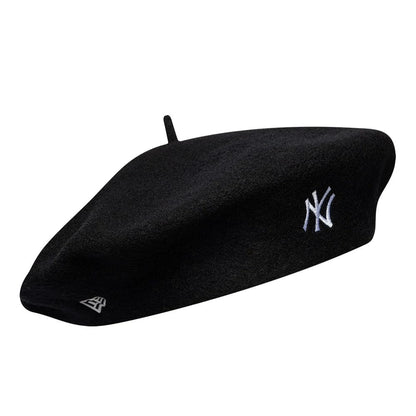 Pictured is this MLB Wool Script New York Yankees Beret in black. 3
