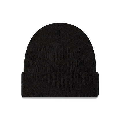 Pictured is this MLB Script New York Yankees Cuff Knit Beanie hat in black. 2
