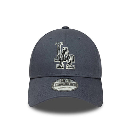 Pictured is this MLB Outline Camo LA Dodgers 9FORTY cap in grey. 2