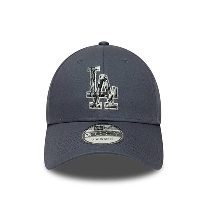 Pictured is this MLB Outline Camo LA Dodgers 9FORTY cap in grey. 2