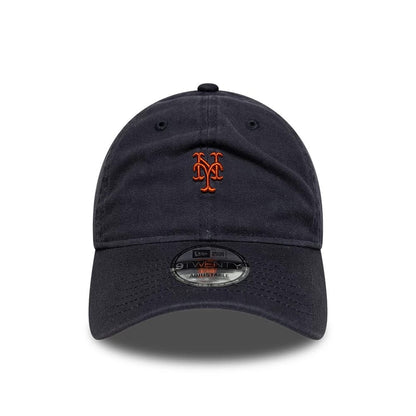 Pictured is this MLB Mini Logo New York Mets 9TWENTY cap in navy. 2