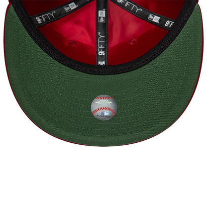 Pictured is this MLB Heritage Philadelphia Phillies Retro Crown 9FIFTY cap in dark red. 2