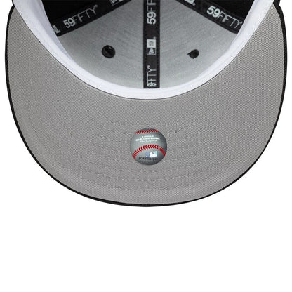 Pictured is this MLB Icon Tampa Bay Rays 59FIFTY Fitted cap in black. 2