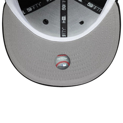 Pictured is this MLB Icon Tampa Bay Rays 59FIFTY Fitted cap in black. 2