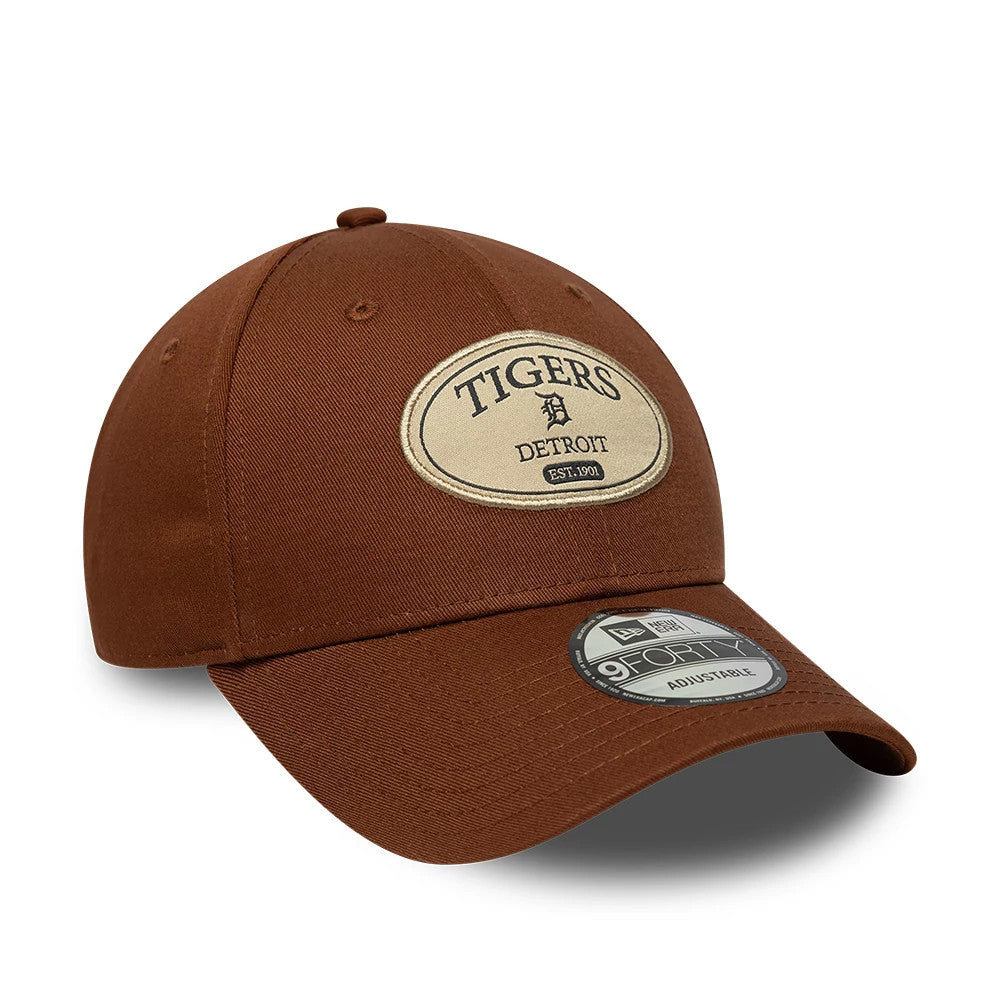 Pictured is this MLB Patch Detroit Tigers 9FORTY cap in brown. 3