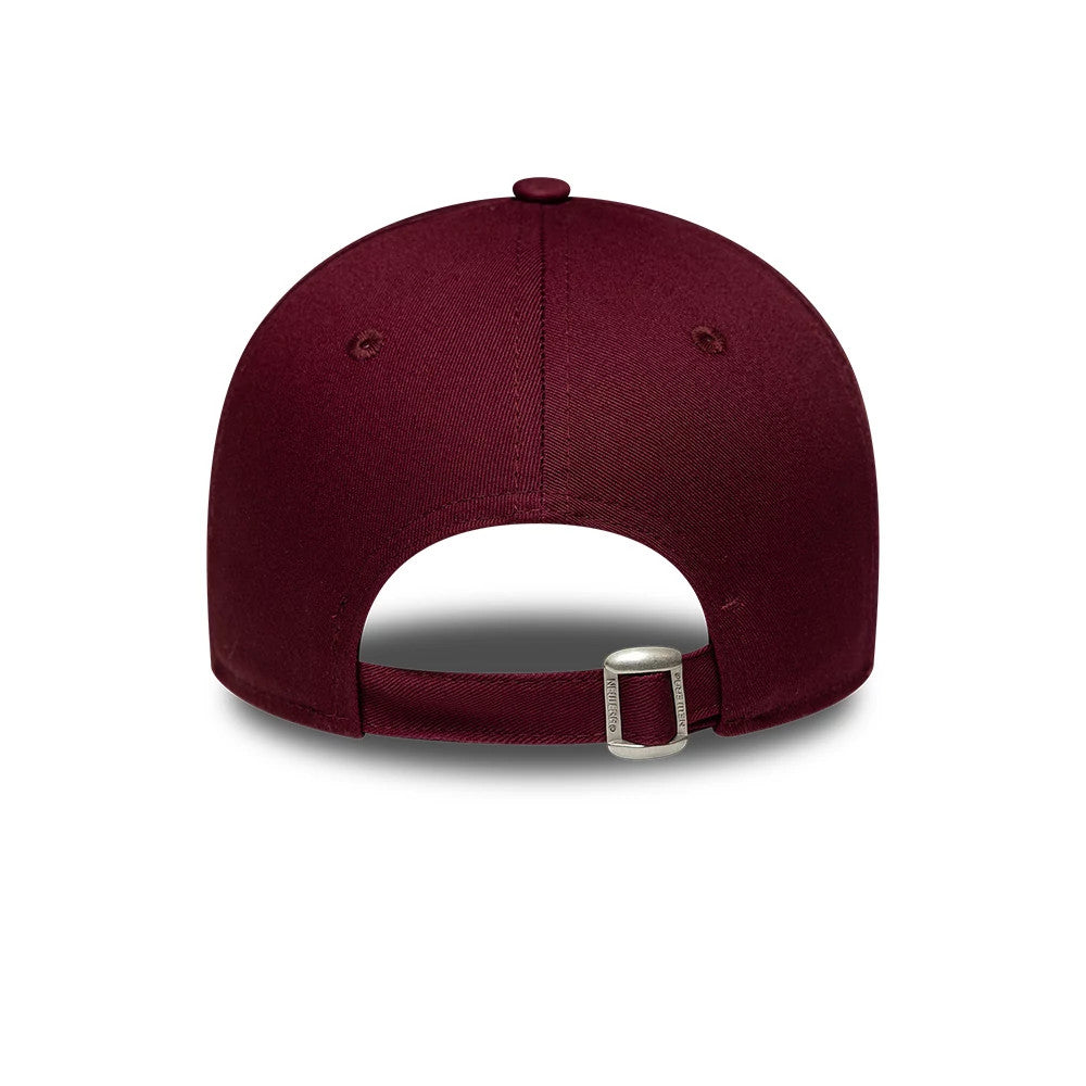 Pictured is this Womens MLB Metallic New York Yankees 9FORTY cap in dark red. 4