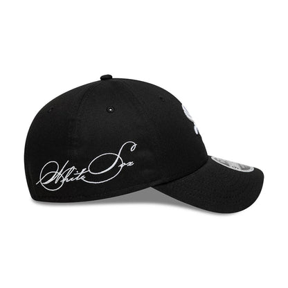 Pictured is this MLB Side Script Chicago White Sox 9FORTY M-Crown cap in black. 3