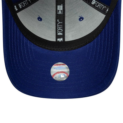 Pictured is this MLB Side Script LA Dodgers 9FORTY M-Crown cap in dark blue. 6
