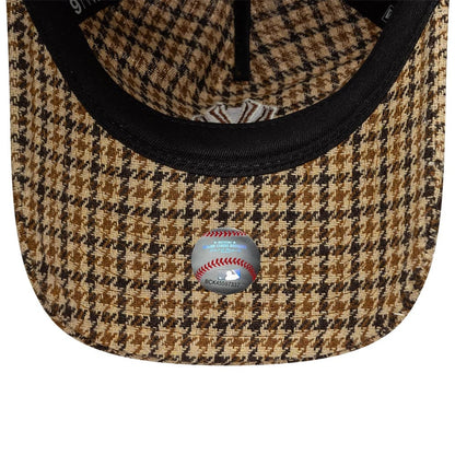 Pictured is this MLB Check New York Yankees 9TWENTY A-Frame cap in beige. 5