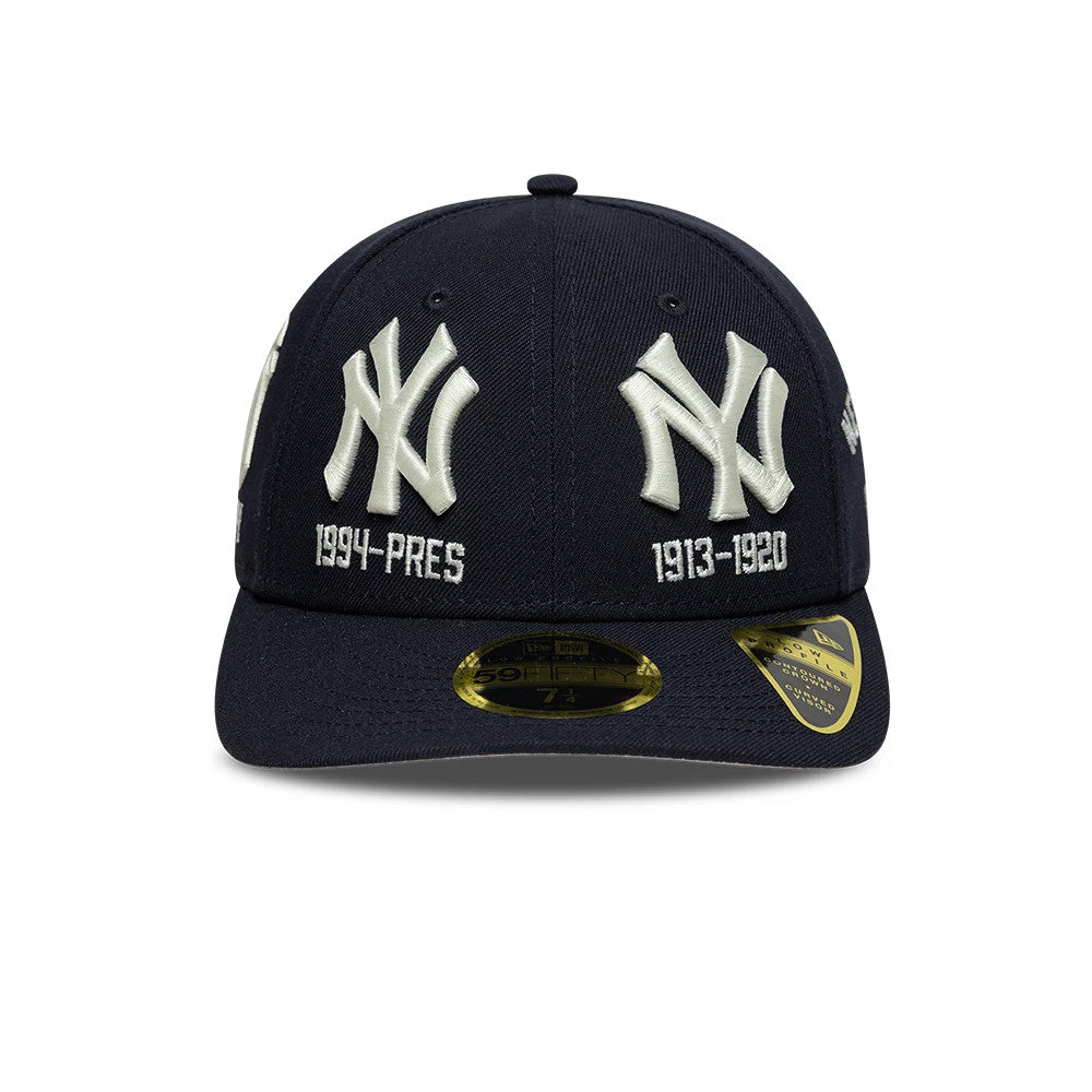 Pictured is this MLB New York Yankees Historic Low Profile 59FIFTY Fitted cap in navy. 3