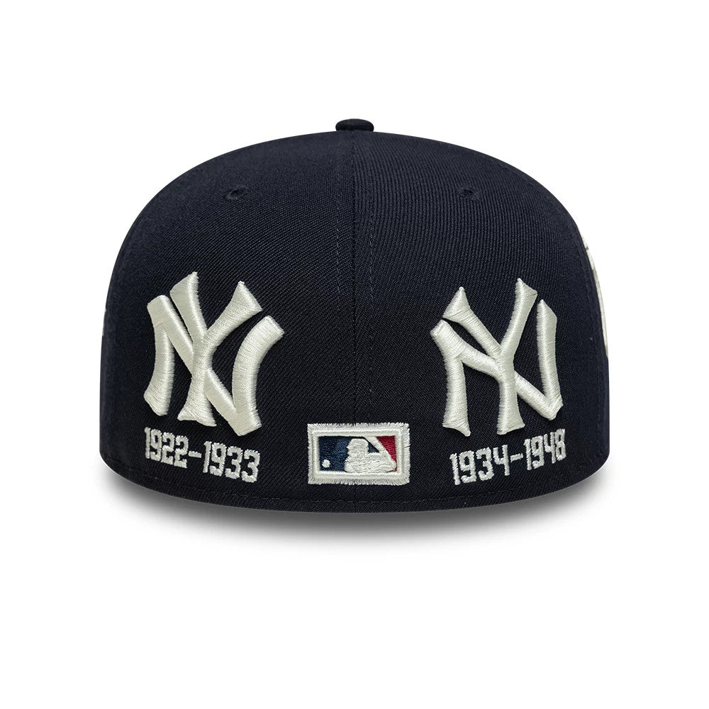 Pictured is this MLB New York Yankees Historic Low Profile 59FIFTY Fitted cap in navy. 5