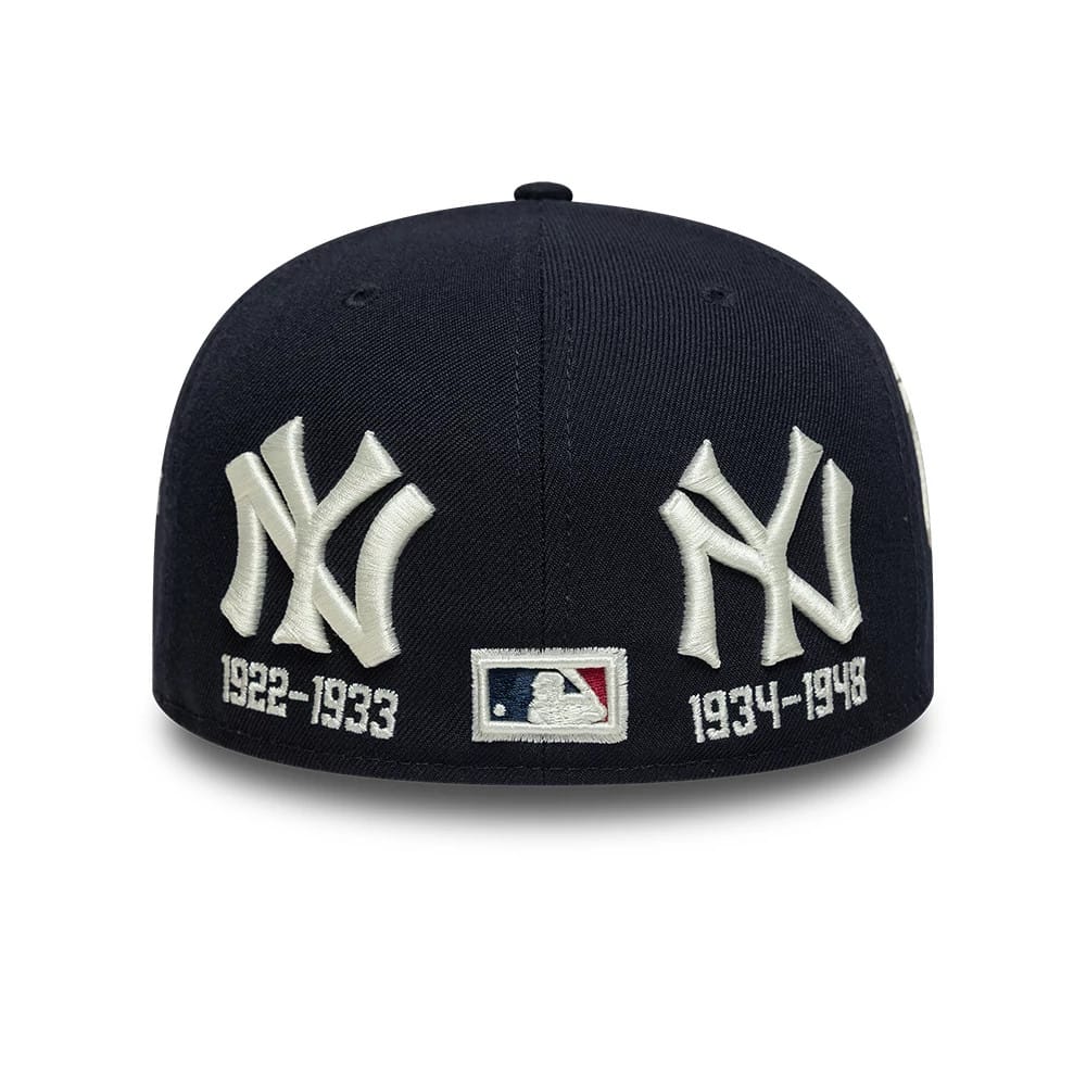 Pictured is this MLB New York Yankees Historic Low Profile 59FIFTY Fitted cap in navy. 5