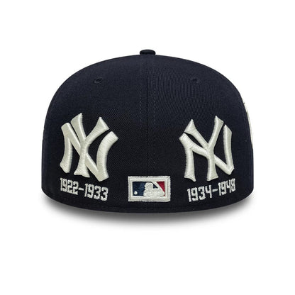 Pictured is this MLB New York Yankees Historic Low Profile 59FIFTY Fitted cap in navy. 5
