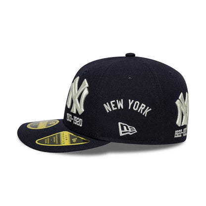 Pictured is this MLB New York Yankees Historic Low Profile 59FIFTY Fitted cap in navy. 6