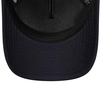 Pictured is this New Era Graphic 9FORTY M-Crown A-Frame Trucker cap in navy. 5