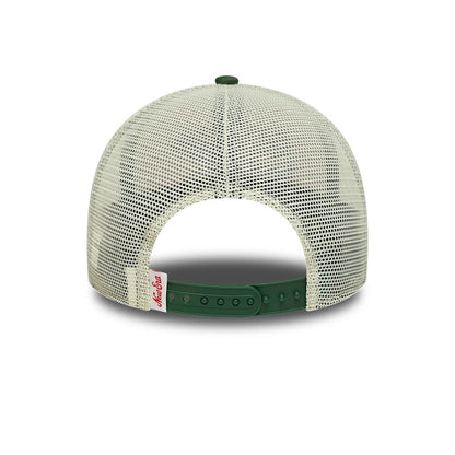 Pictured is this New Era Graphic 9FORTY M-Crown A-Frame Trucker cap in cream. 4