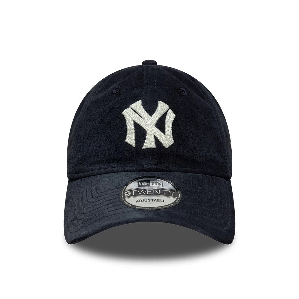 Pictured is this MLB Suede New York Yankees 9TWENTY cap in navy. 2