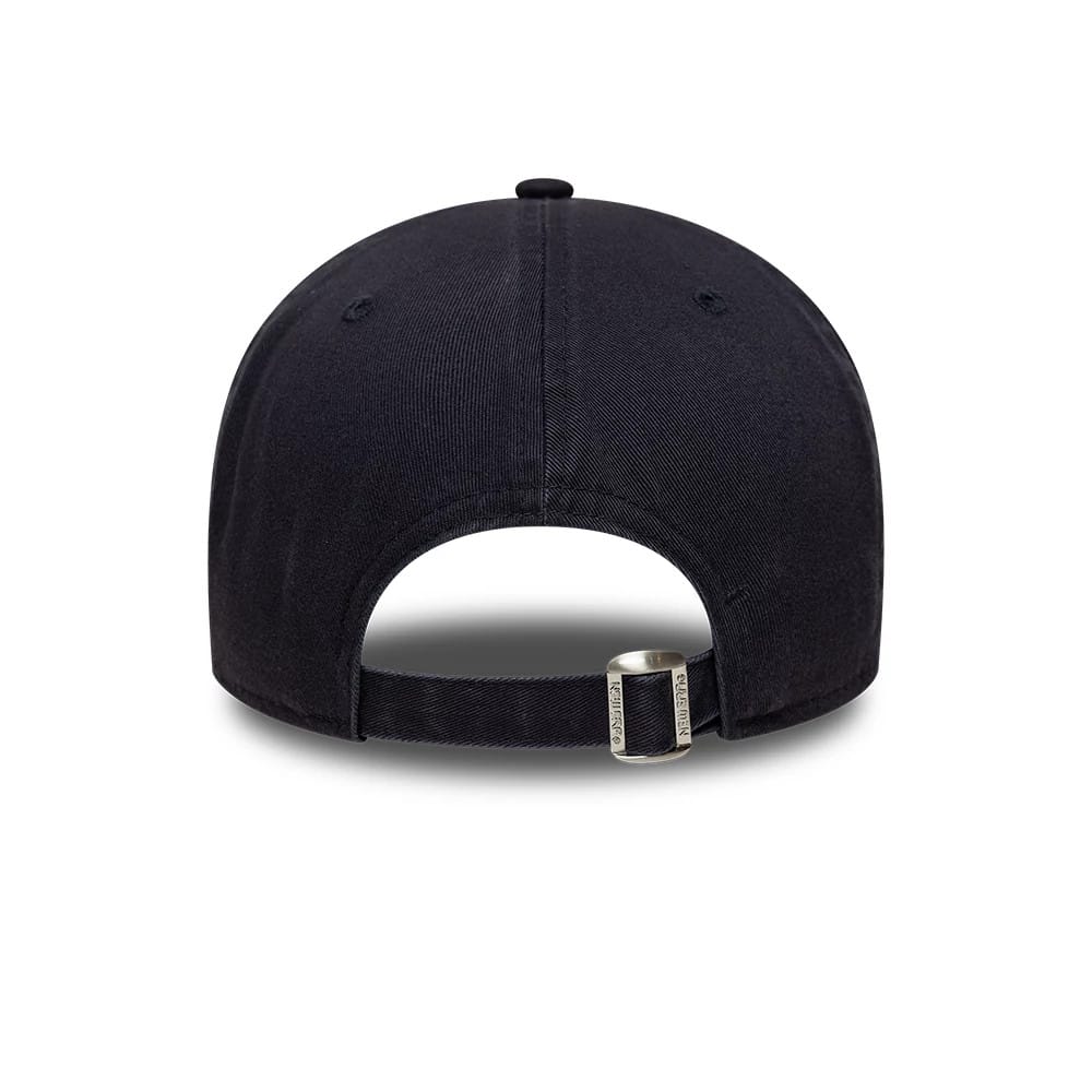 Pictured is this New Era Embossed 9TWENTY A-Frame cap in navy. 4