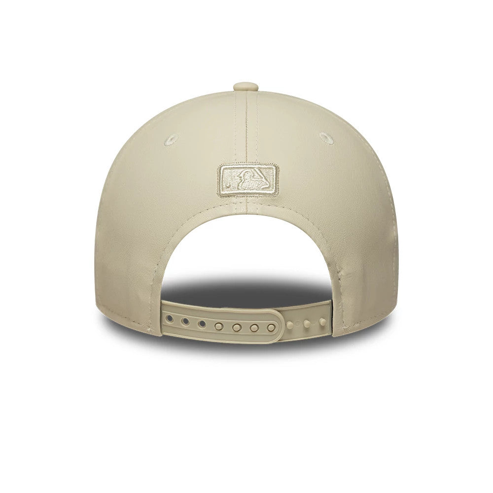 Pictured is this Womens MLB Diamante PU LA Dodgers 9FORTY M-Crown cap in cream. 4