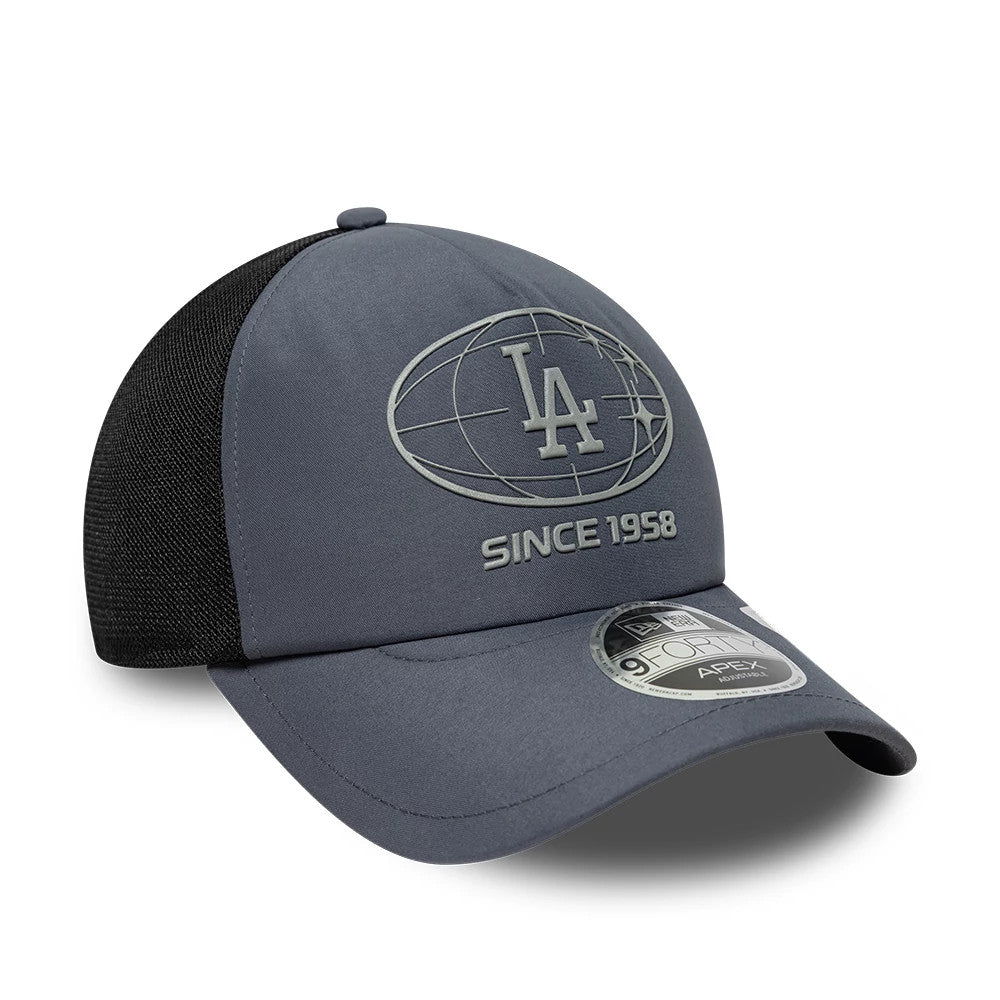 Pictured is this MLB Graphic LA Dodgers 9FORTY Apex cap in grey. 3