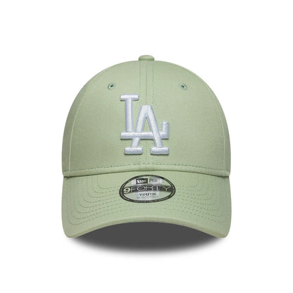 Pictured is this Youth MLB League Essential LA Dodgers 9FORTY cap in pastel green. 2