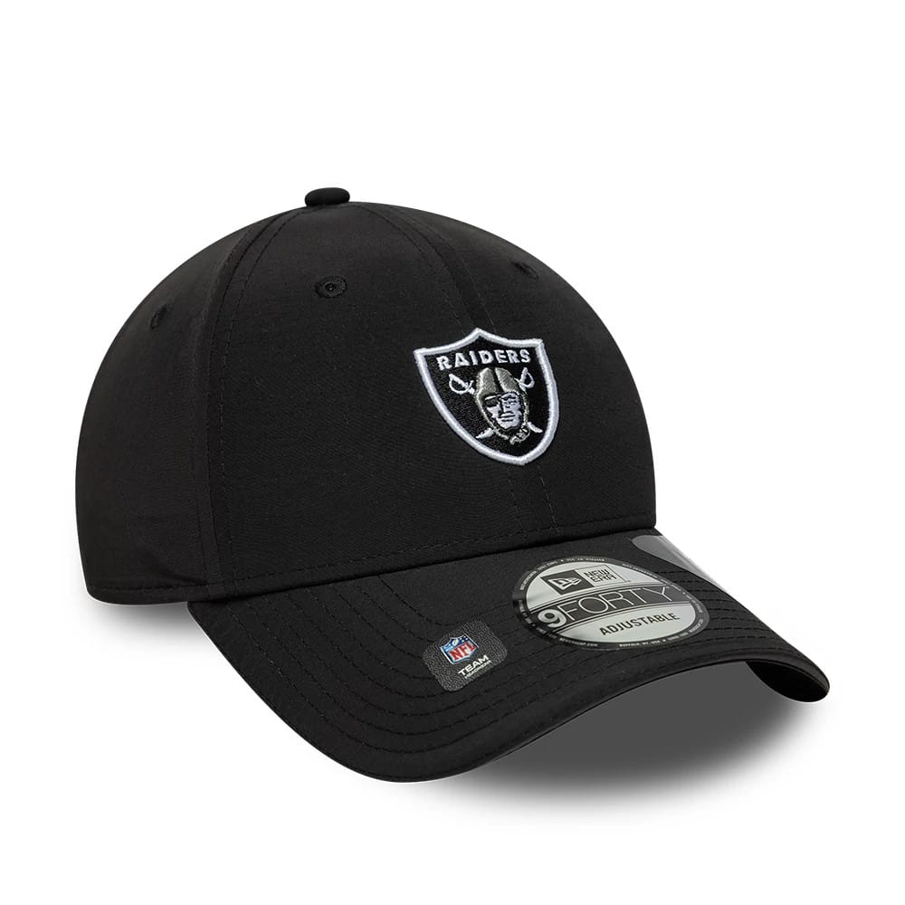 Pictured is this NFL Recycled Las Vegas Raiders 9FORTY cap in black. 3
