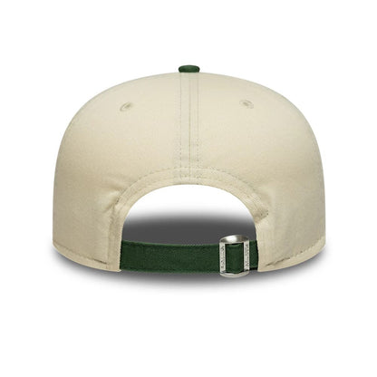 Pictured is this New Era Washed Graphic 19TWENTY cap in cream & green. 4