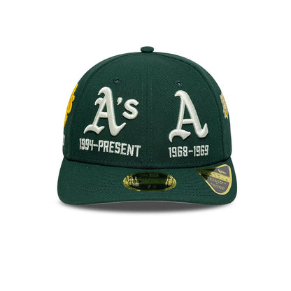 Pictured is this MLB Historic Athletics Low Profile 59FIFTY Fitted cap in dark green. 3