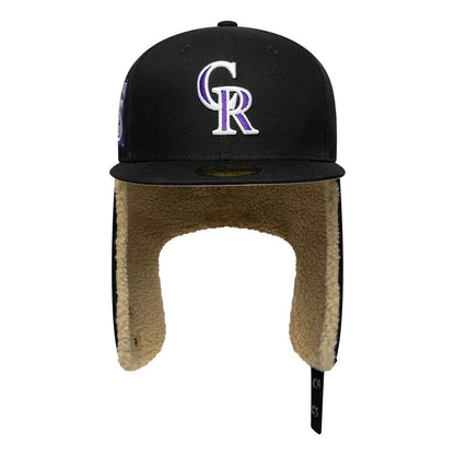 Pictured is this MLB World Series Colorado Rockies Dogear 59FIFTY Fitted cap in black. 4