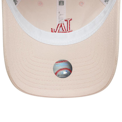 Pictured is this Womens MLB League Essential LA Dodgers 9TWENTY cap in pastel pink. 5