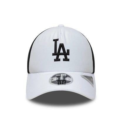 Pictured is this MLB Sporty LA Dodgers 9FORTY Apex cap in white. 2