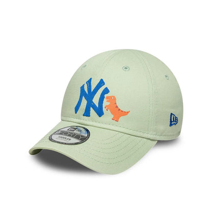 Pictured is this Toddler MLB Dino New York Yankees 9FORTY cap in pastel green. 1