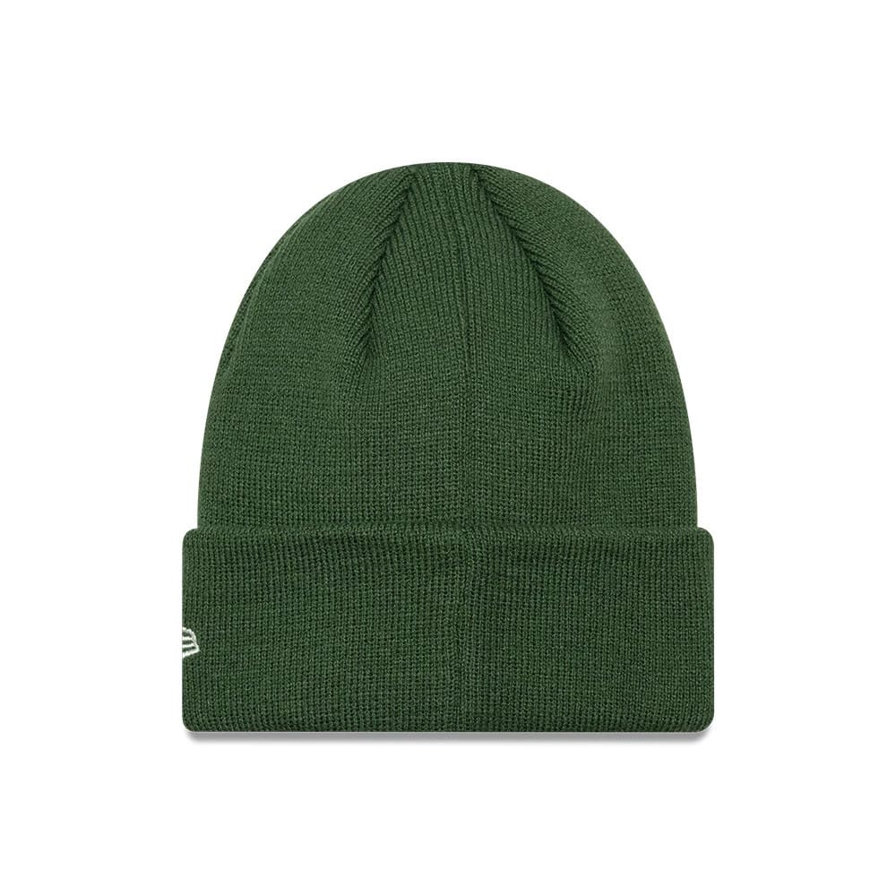 Pictured is this Child MLB Food Icon New York Yankees Cuff Knit Beanie hat in dark green. 2