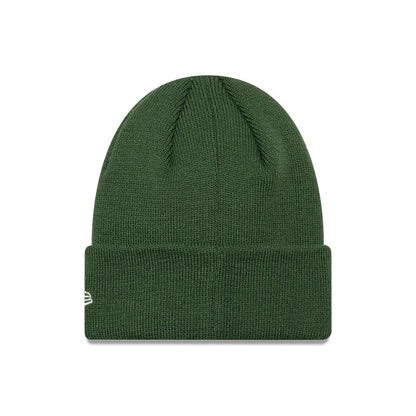 Pictured is this Child MLB Food Icon New York Yankees Cuff Knit Beanie hat in dark green. 2