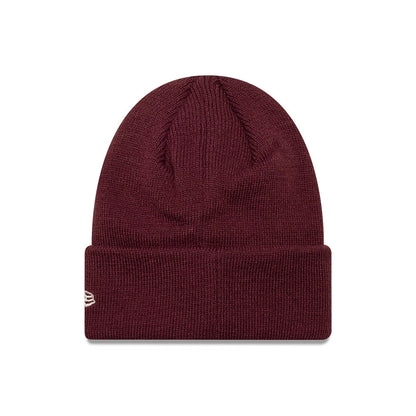 Pictured is this Child MLB Food Icon New York Yankees Cuff Knit Beanie hat in dark red. 2