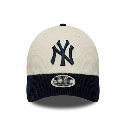 Pictured is this Youth MLB Cord New York Yankees 9FORTY M-Crown cap in white. 2
