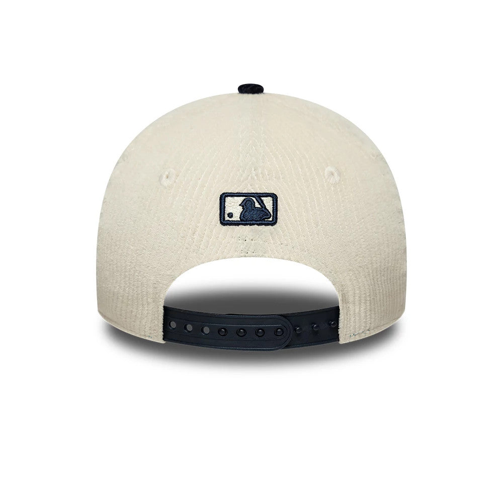 Pictured is this Youth MLB Cord New York Yankees 9FORTY M-Crown cap in white & black. 4