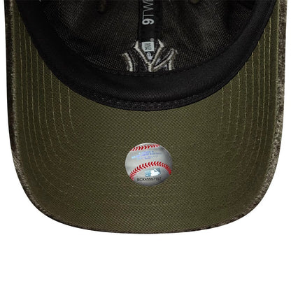 Pictured is this Womens MLB Velour New York Yankees 9TWENTY cap in green. 5