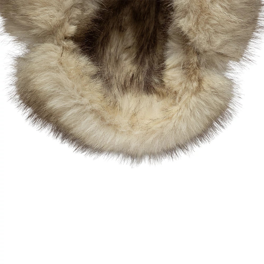 Pictured is this New Era Suede Trapper hat in brown. 5