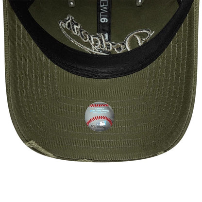 Pictured is this MLB Distressed Denim LA Dodgers 9TWENTY cap in green. 5